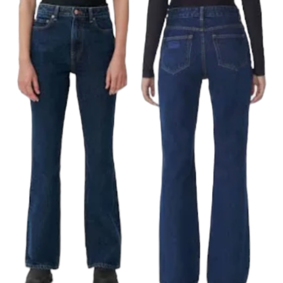 NEW..Ganni Betzy Slim Flare High Rise Jeans...Size 31 - Picture 1 of 10